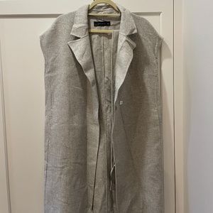 Zara Knee-Length Sleeveless Jacket